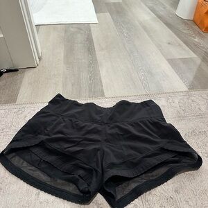 Lululemon Athletica Black Athletic Shorts Lightweight Moisture-Wicking